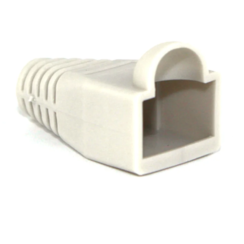 10/20/50 Uds tapas RJ45 azul gris gato 5 botas funda protectora Cat5a Cat6 RJ45 cubierta de conectores de Cable Ethernet de red - imagen 4