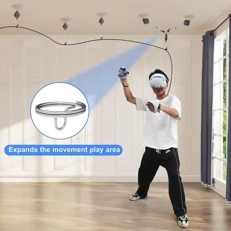 Accesorio retráctil realidad virtual con polea techo del sistema gestión cables R53C - imagen 5