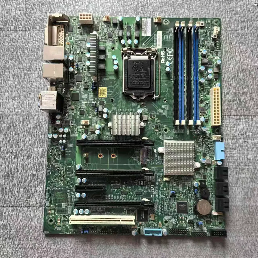 Placa base DDR4 de un solo socket H4 (LGA1151) E3-1200 v5/v6 6.a/7a generación. Serie Core i7/i5/i3 para Supermicro X11SAT - imagen 3