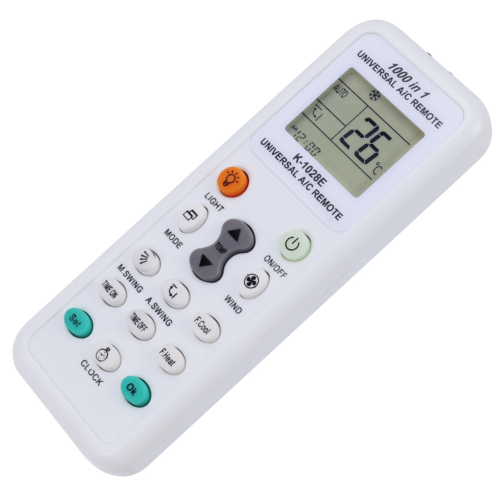 Control remoto Universal K 1028E A/C LCD Digital para aire acondicionado para L Panasonic Sharp Samsung Fujitsu Gree Guangda Haier - imagen 3