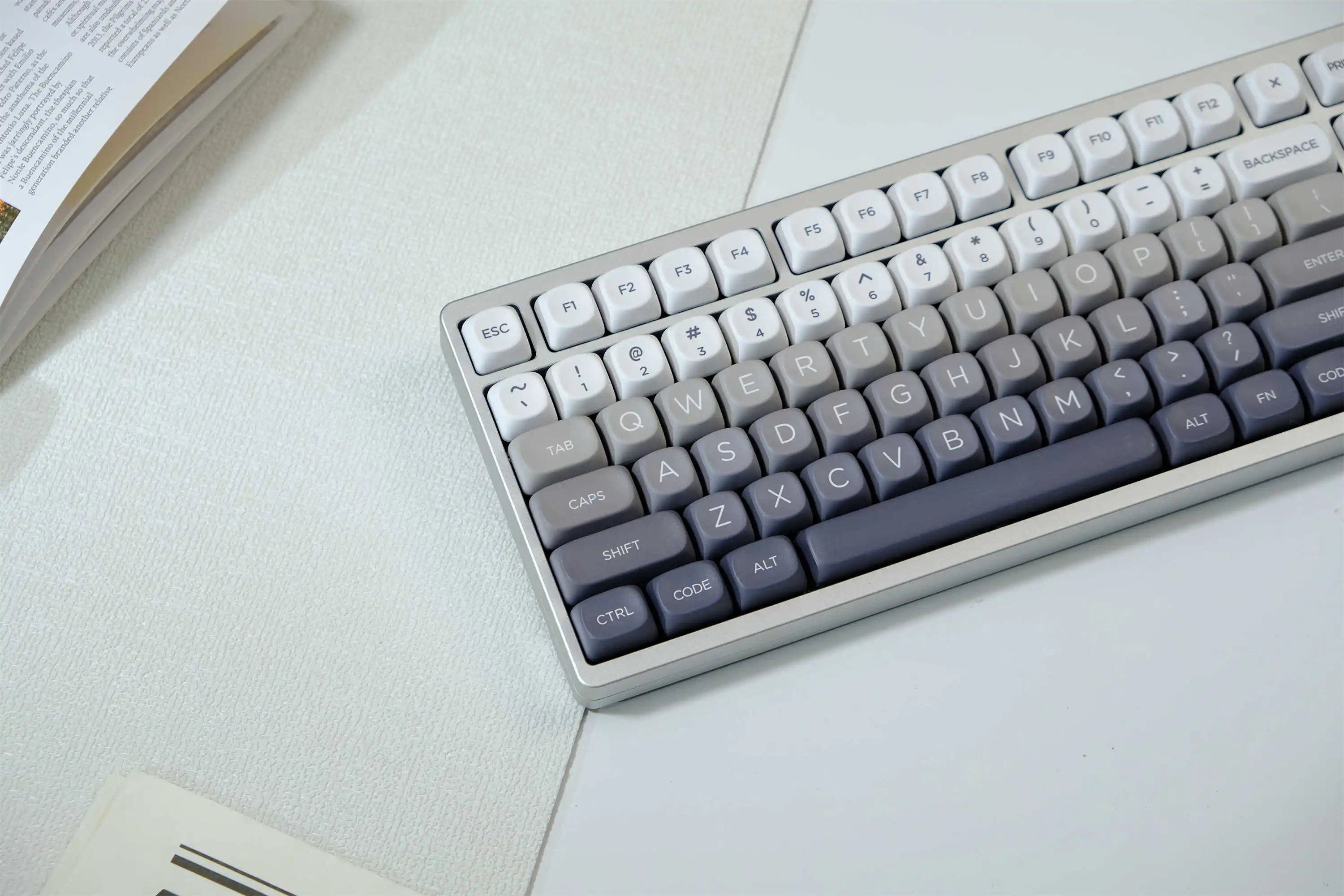 GMK-Tapa de tecla de polvo fino, teclas PBT, perfil MOA, DYE-SUB, personalizadas para teclado mecánico, 126 teclas - imagen 3