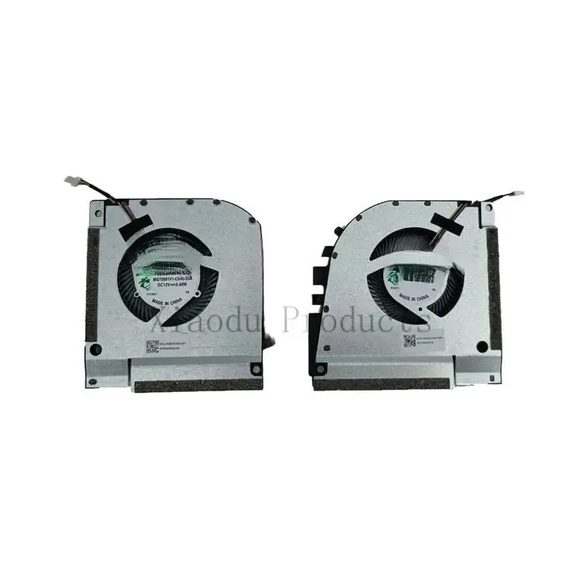Enfriador de ordenador portátil CPU GPU ventilador ventiladores de refrigeración para Thunderobot 911 zero 2021 rtx30 maiben x658 mg75091v1 c050 c040 s9a - imagen 2