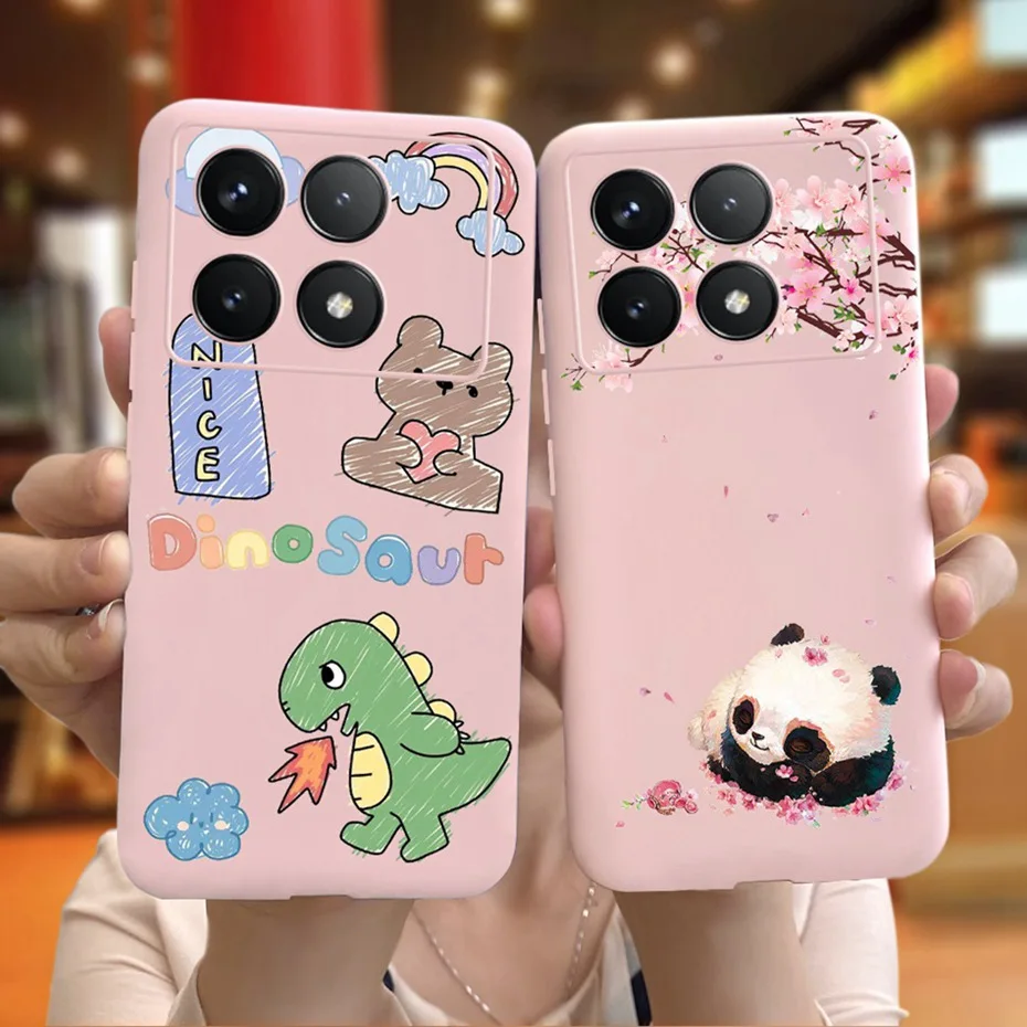 Funda de teléfono de Color caramelo para Xiaomi Redmi K70 Pro K70E K70, carcasa trasera delgada de silicona suave TPU para RedmiK70 K70Pro K70E 5G - imagen 2