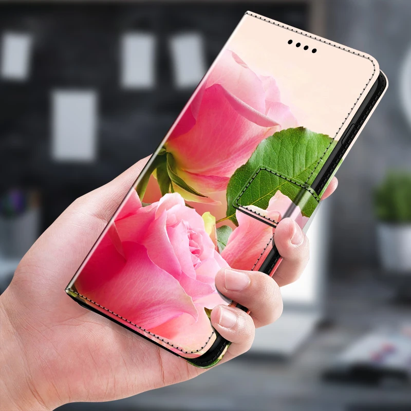 Funda de cuero con tapa para Samsung Galaxy A55 A35 A25 A15 A05 A05S 5G, funda M35 M55 M15, funda con soporte magnético con ranuras para tarjetas - imagen 3