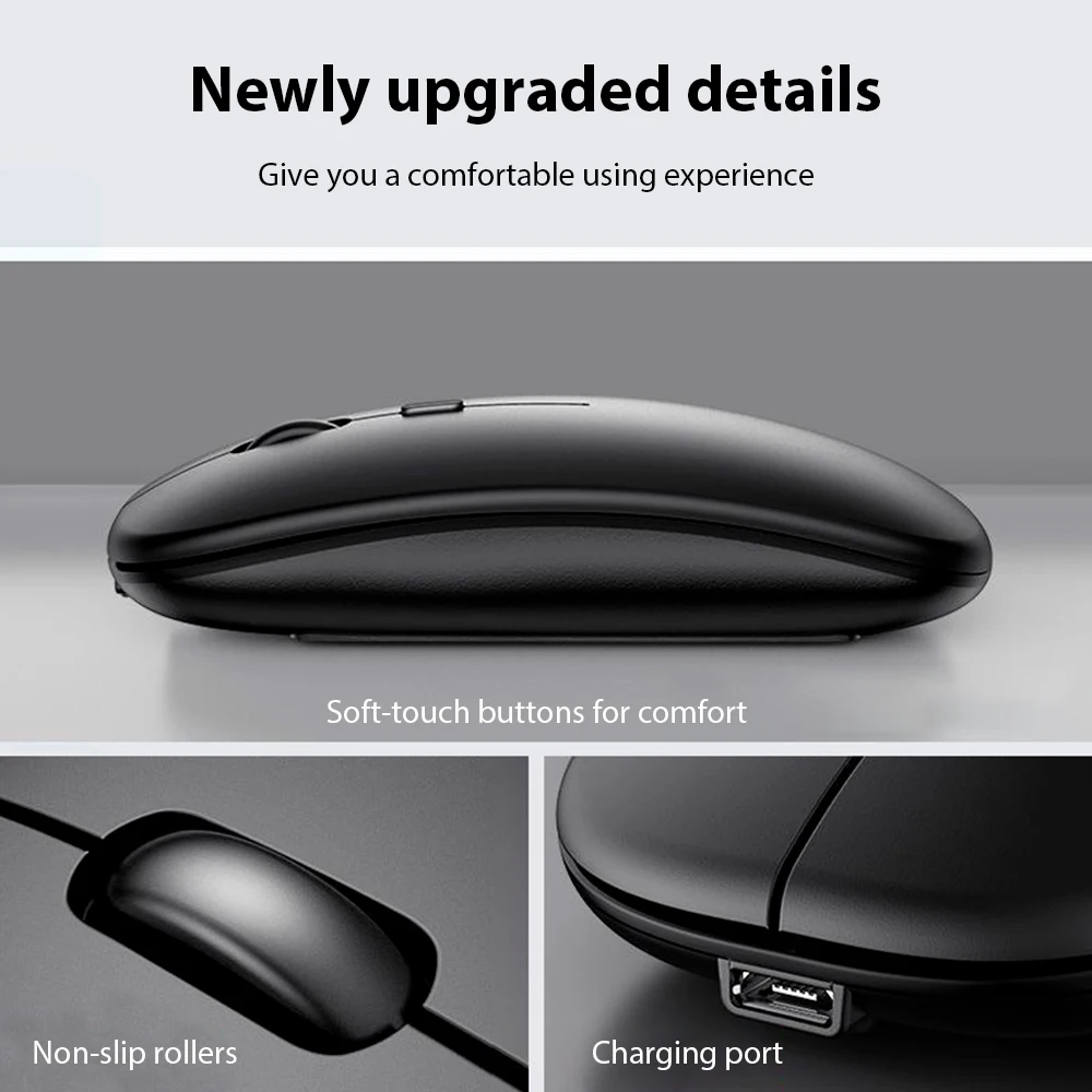 Teclado inalámbrico Bluetooth Universal para teléfono móvil, tableta, teclado y ratón, Mini teclado Bluetooth, accesorios para teclado Ipad - imagen 3