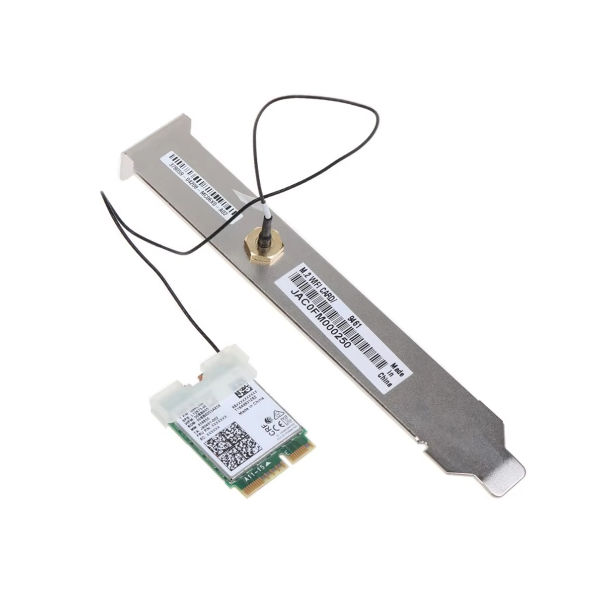 Tarjeta WiFi para Intel 9461NGW, Kit de deflector, adaptador inalámbrico, Bluetooth 9461, 2,4G/5G, banda Dual, 802.11AC, M2 Key E CNVI - imagen 5
