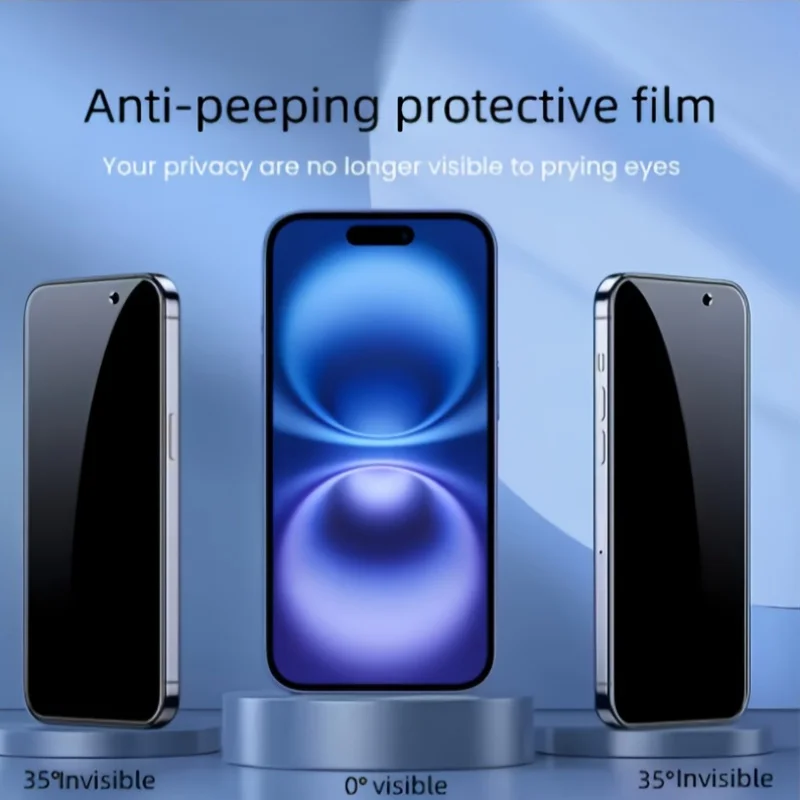 Protector de pantalla de privacidad para iPhone 17 16 15 14 11 Pro Max 13 12 Mini 7 8 Plus X XS XR 14 15 16 Plus Vidrio templado antiespía - imagen 5