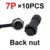 Back nut 7P 10PCS