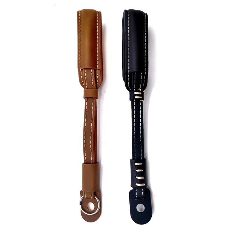 Correa de muñeca de cuero para cámara Digital SLR, correa de mano antipérdida y anticaída, accesorios de fotografía - imagen 2