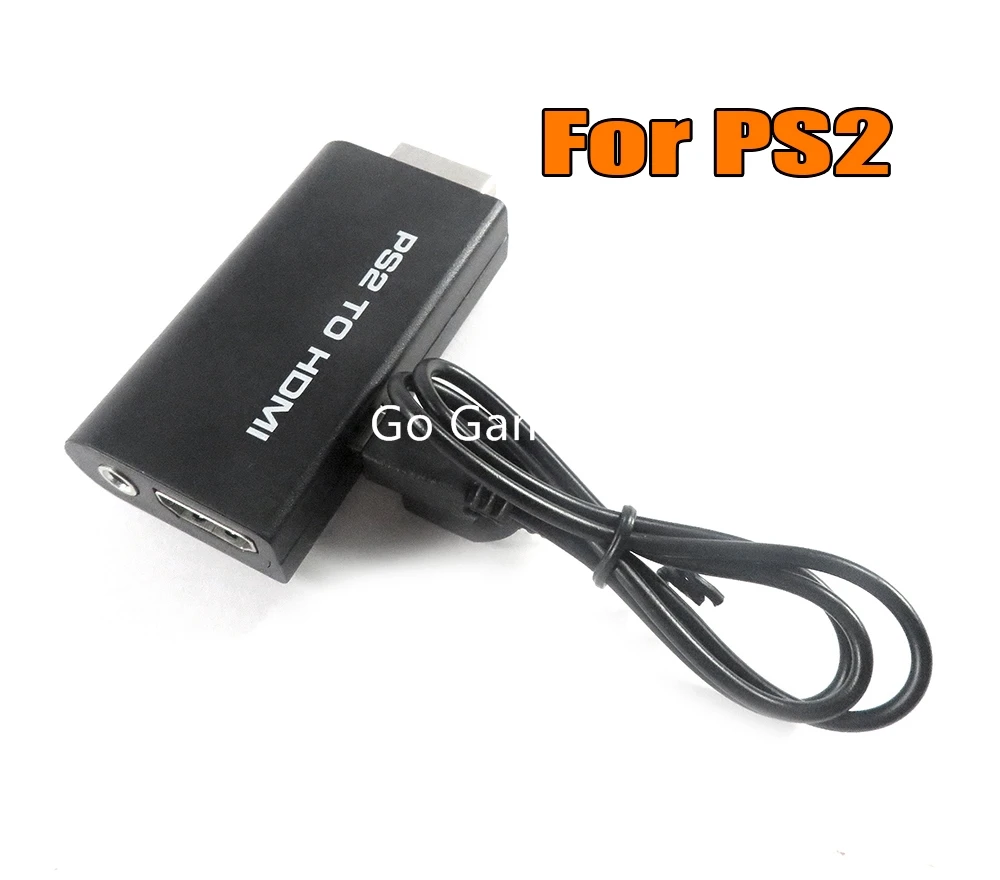1 Juego de adaptador convertidor de Audio y vídeo compatible con PS2 a HDMI 480i/480p/576i con salida de Audio de 3,5mm compatible con