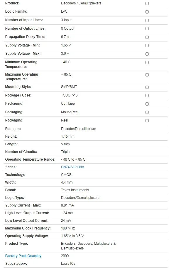 Original 5 uds 10 Uds SN74LVC138APWRG4 74 serie Chip lógico TSSOP16 - imagen 5