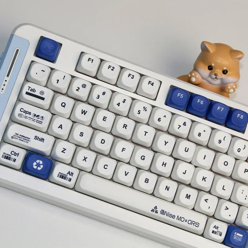 Juego de teclas con tema de advertencia ambiental, teclas de sublimación PBT de 120 teclas, accesorios de teclado mecánico, tapas de teclado personalizadas - imagen 5