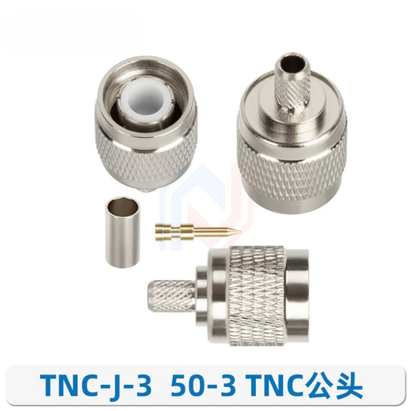 1 unids/lote conector alimentador de cobre puro 50-3 engarzado enchufe RG58 SMA/BNC/TNC/UHF/M/F/N conector RF - imagen 4