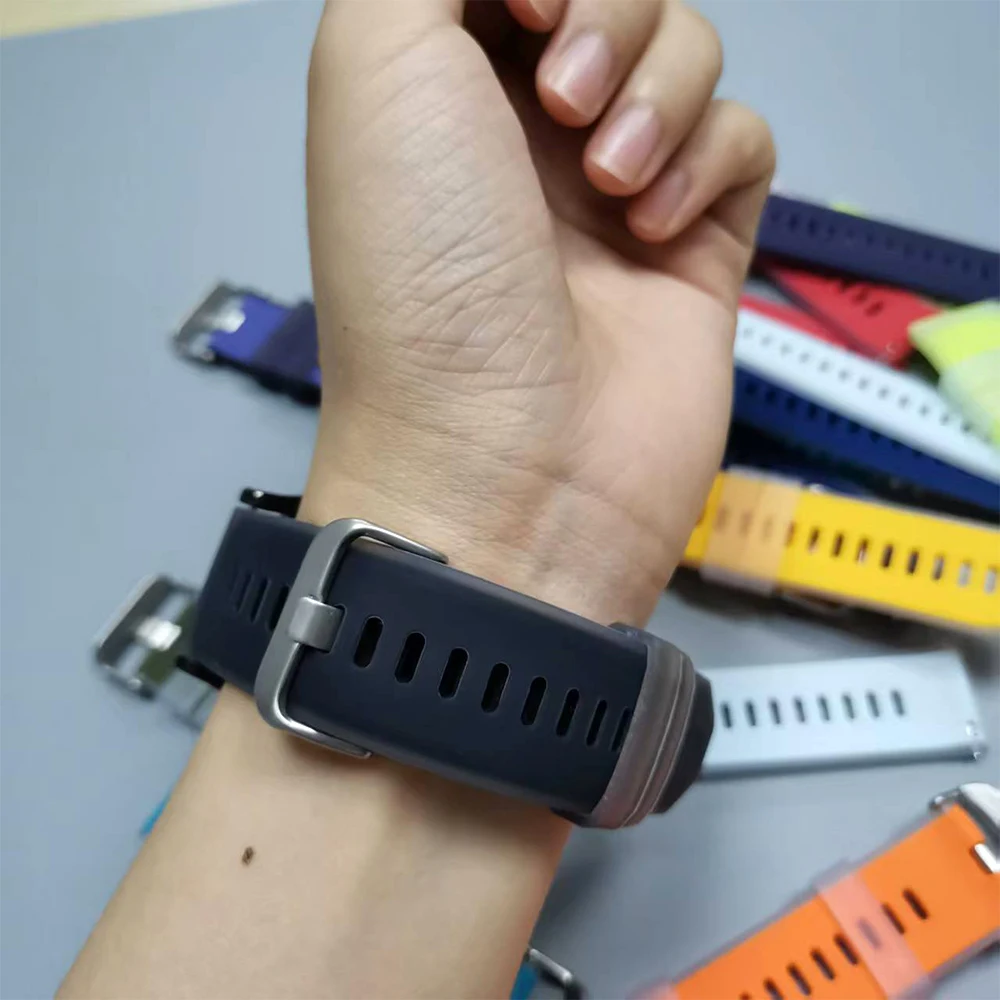 Correa de silicona translúcida de dos tonos de 22mm para COROS PACE 4, correa de reloj deportivo para COROS APEX 4 42mm/APEX 2 Pro/PACE 3, pulsera suave - imagen 5