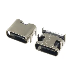 Conector USB-C Hembra SMD 6 Pines para PCB – Carga Rápida
