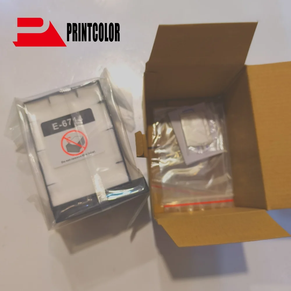 Caja de mantenimiento T6714 para Epson WF-C8690 WF-C8690DWF WF-C869R WF-C8610 WF-C8190 WF-C8190DW C13T671400 T671400 tanque de tinta residual