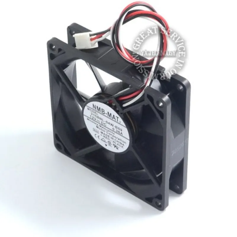 3108NL-04W-B59 8020 80mm 0.36A ventilador de refrigeración de doble bola capacidad de viento para NMB 80*80*20mm - imagen 2