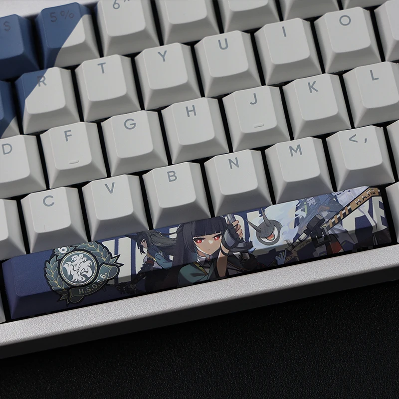Teclas subcama de tinte PBT de 108 teclas, teclas de dibujos animados de Anime para juegos, perfil de cereza, teclas retroiluminadas Hoshimi Miyabi para Zenless Zone Zero - imagen 4