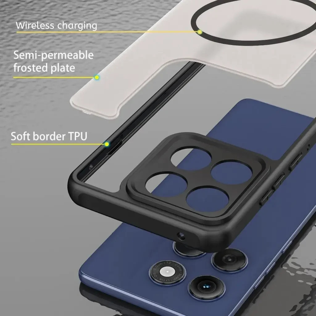 Para Motorola Edge 60 Pro 60 Fusion 60S funda trasera magnética de carga inalámbrica a prueba de golpes - imagen 3