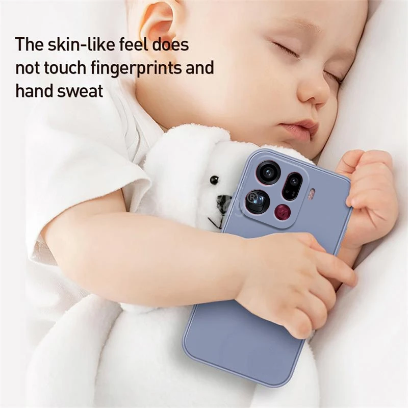 Para OPPO Find X9 Pro funda de silicona líquida funda lisa OPPO Find X9 Pro funda suave TPU anticaída Protector de teléfono encontrar X9 Pro cubierta - imagen 5