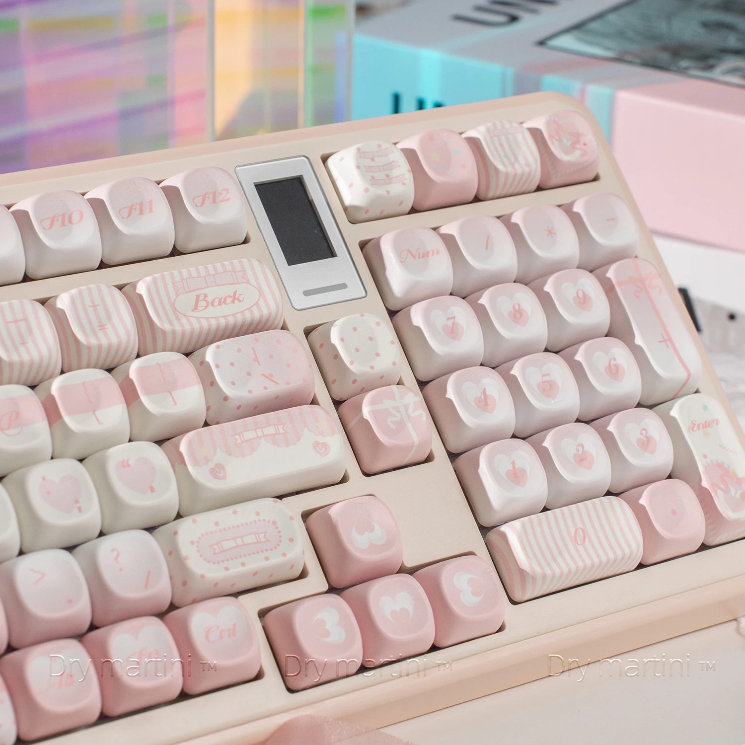 Teclas de regalo 131 teclas PBT rosa lindo AIlice Keycap teclado personalizado tapa MOA perfil tapa de tecla para teclado mecánico - imagen 4