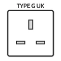 UK Plug 5 Ports