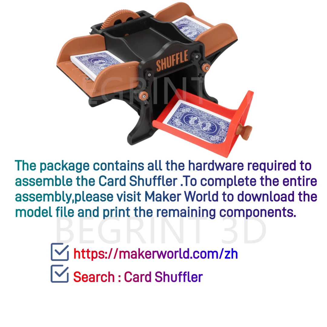 Para Bambu Lab impresión 3D DIY modelo creativo caja de almacenamiento multifuncional tarjeta shuffler ratón inalámbrico DIY regalo piezas de impresora 3D - imagen 3