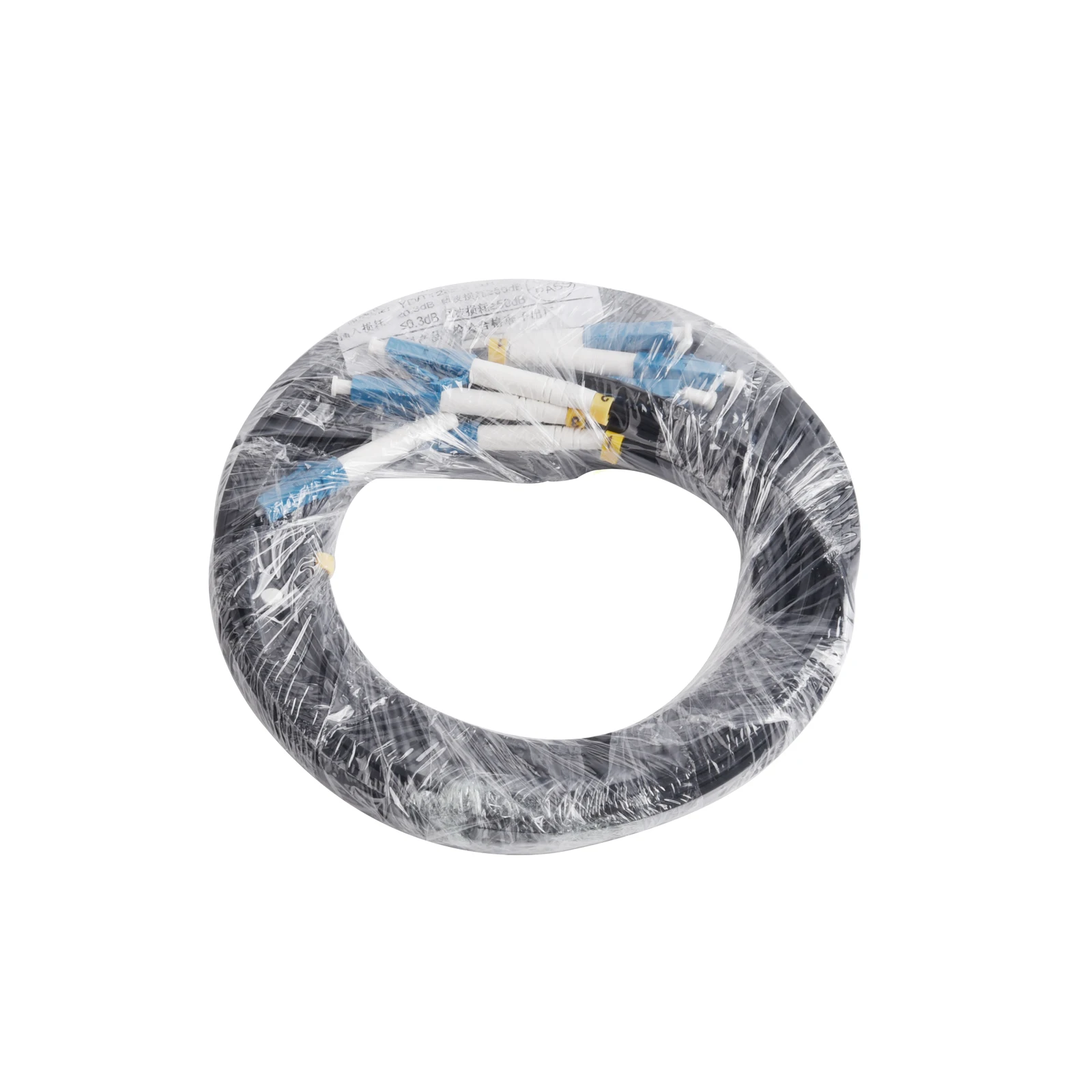 Cable de extensión de fibra óptica de 200M/250M/300M UPC 4 LC a 4 LC Cable óptico de línea de conversión interior monomodo de 4 núcleos - imagen 5