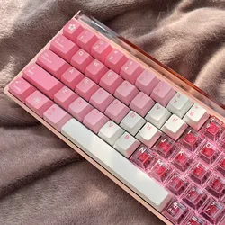 Teclas PBT Snow Mountain para teclado mecánico, perfil Cherry
