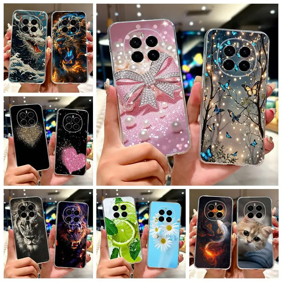 Para Honor Magic 7 Pro funda PTP-N49 funda pintada de lujo funda de teléfono de silicona suave para Honor Magic 7 Pro Magic7 5G PTP-AN00 Fundas