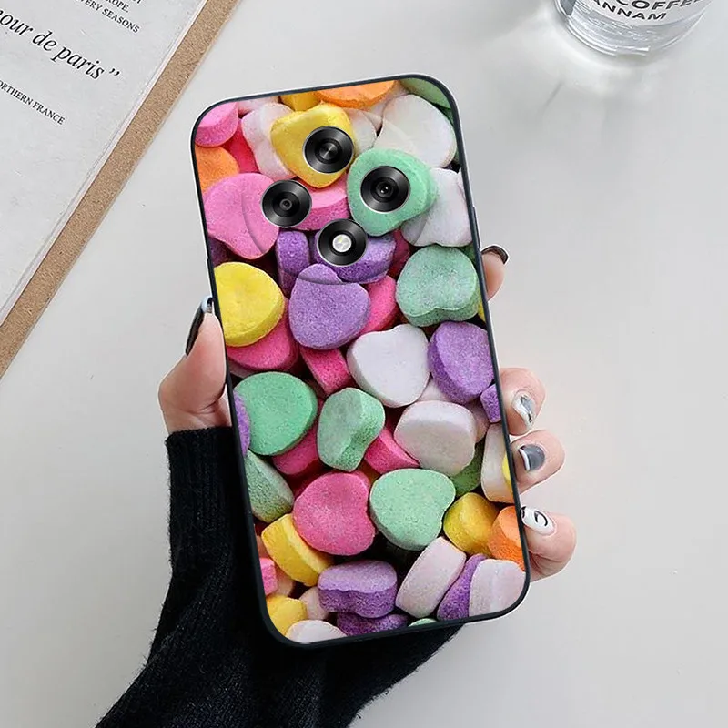 Para Oppo A3 Pro 5G Funda encantadora flor de dibujos animados Funda de teléfono de silicona suave para Oppo A3 A3Pro China Funda Coque OppoA3 2024 conchas - imagen 5