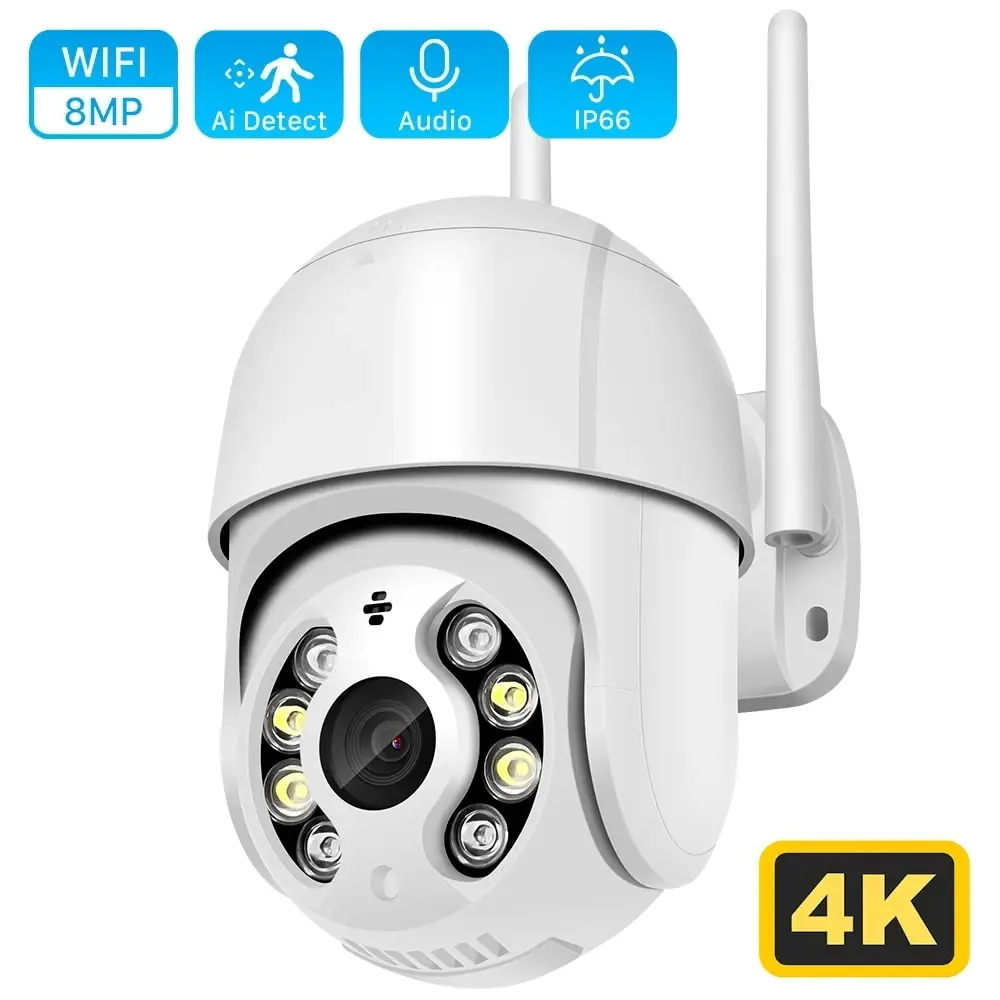 Cámara IP de 8MP 4K, domo de velocidad de 5MP, seguimiento automático, cámara PTZ, hogar inteligente, cámara inalámbrica WIFI para exteriores, Monitor de vigilancia - imagen 2