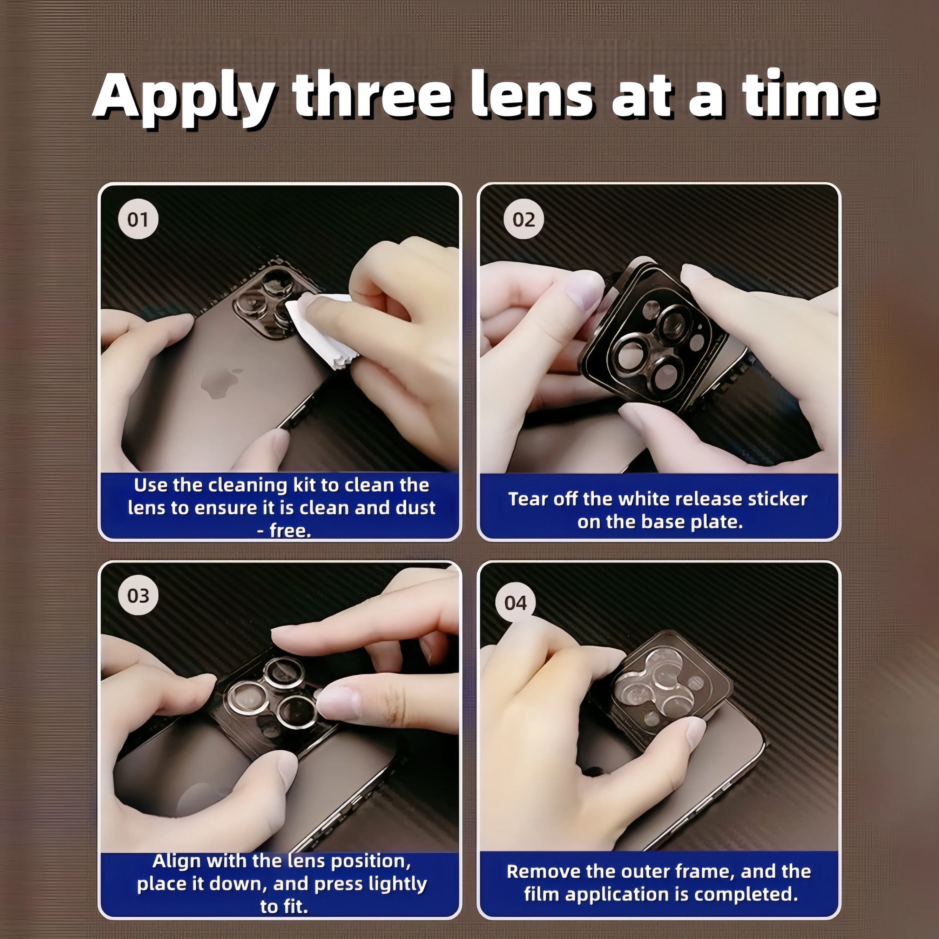 Protector de lente de cámara de diamante brillante para IPhone 12, 13, 14, 15, 16, 17 Pro Max, 14, 15, 16 Plus, vidrio Protector de Metal, 2-3 Uds. - imagen 4