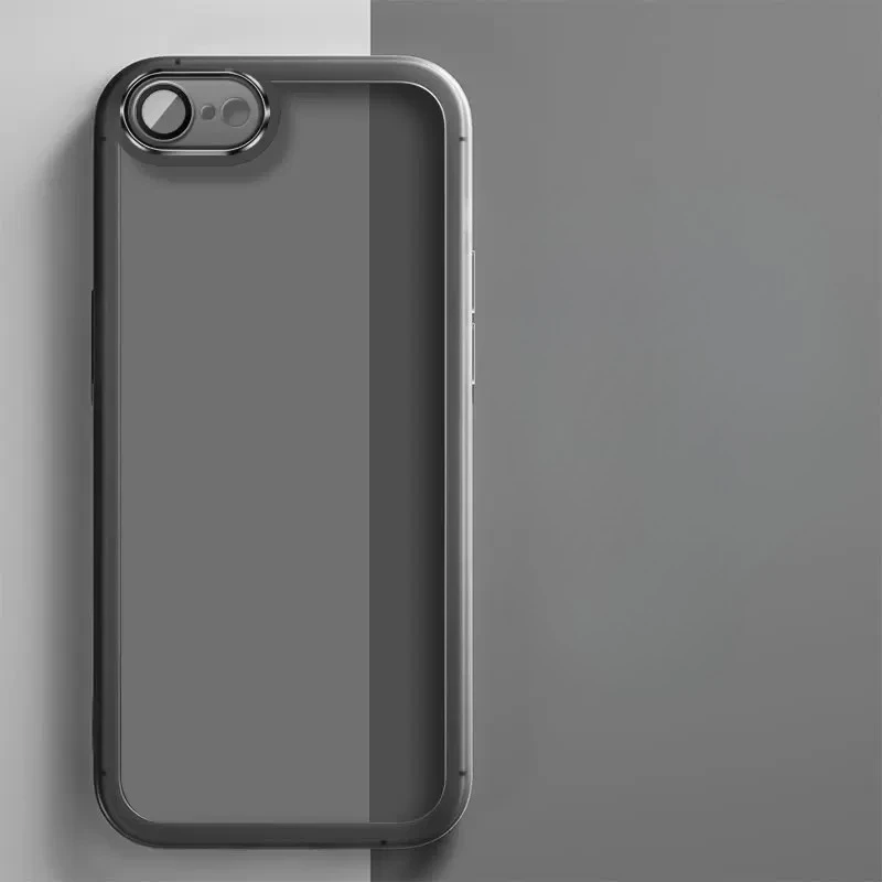 Funda de teléfono con película de lente transparente para Iphone 16E 16 E, protección de cámara de silicona TPU transparente, cubierta mate para Iphone SE 4 5G SE4