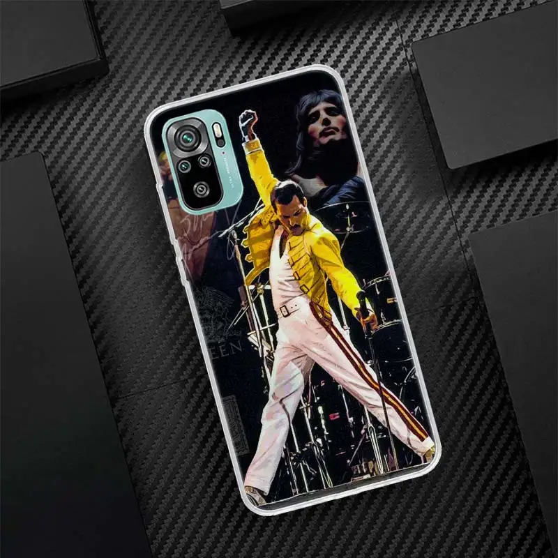 Rock Funky Freddie Mercury Queen funda de teléfono con llamada de silicona para Xiaomi Redmi Note 14 13 12 12S 11 Pro Plus 11S 10 10S 11T 11E 4G 5G - imagen 2