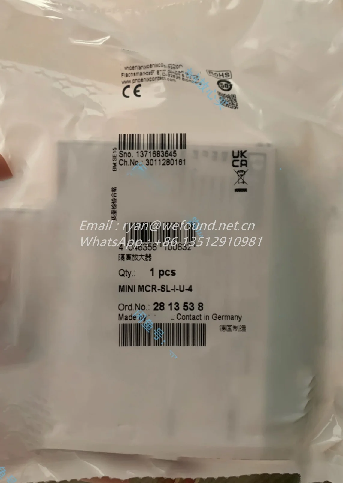 Miniacondicionador de señal de MCR-SL-I-U-4, 2813538 - imagen 2