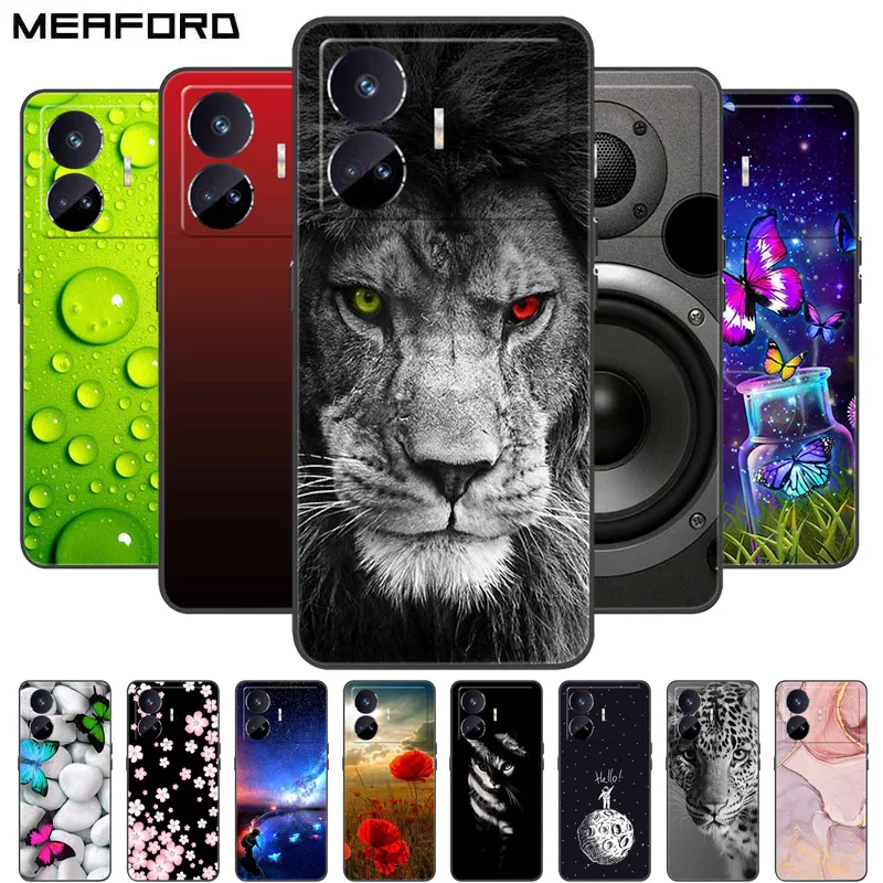 Funda de silicona para Realme GT Neo5 SE, carcasa suave de TPU con diseño de gato, parachoques para teléfono Realme GT Neo 5 SE, GT Neo 5SE RMX3700