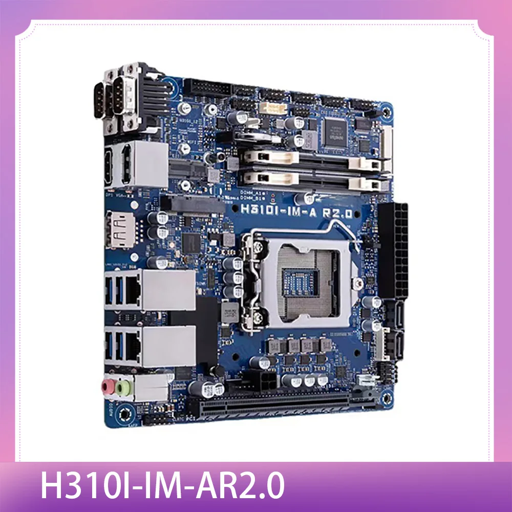 La placa base de control industrial admite ocho/nuevos CPUs H310I-IM-AR2.0 - imagen 2