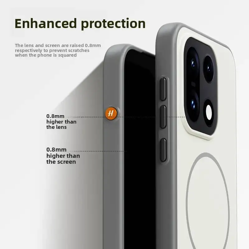 Para Oneplus 15 15R funda dura de silicona piel magnética carga inalámbrica funda protectora trasera para Oneplus 15 Oneplus15 carcasa de teléfono - imagen 2