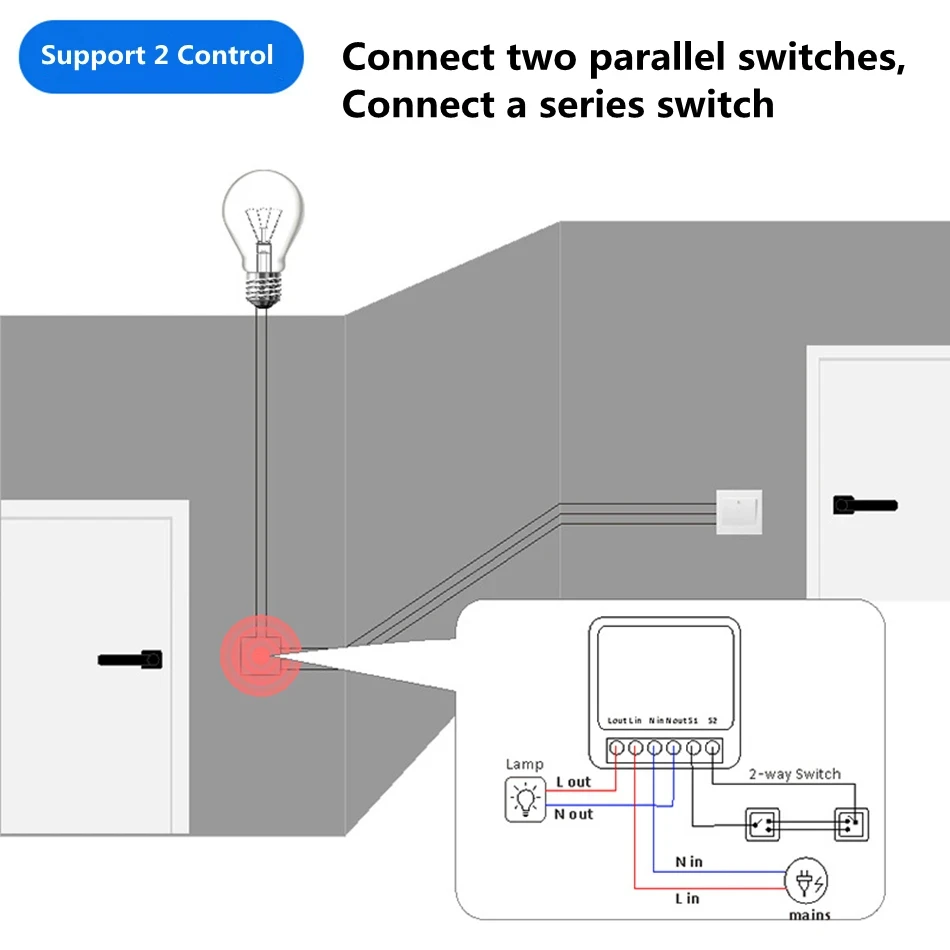 16A Mini Tuya Smart WiFi en casa interruptor inteligente Control de voz para Homekit Siri Alexa Google Alice con Monitor de potencia - imagen 4