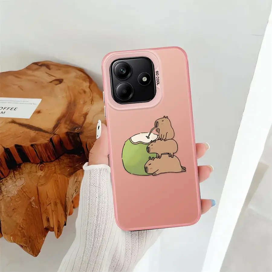 Funda trasera bonita de capibara para teléfono Xiaomi Redmi Note 13 12 11 14 Pro Plus 10Lite 12s 11s 9s 10s - imagen 4