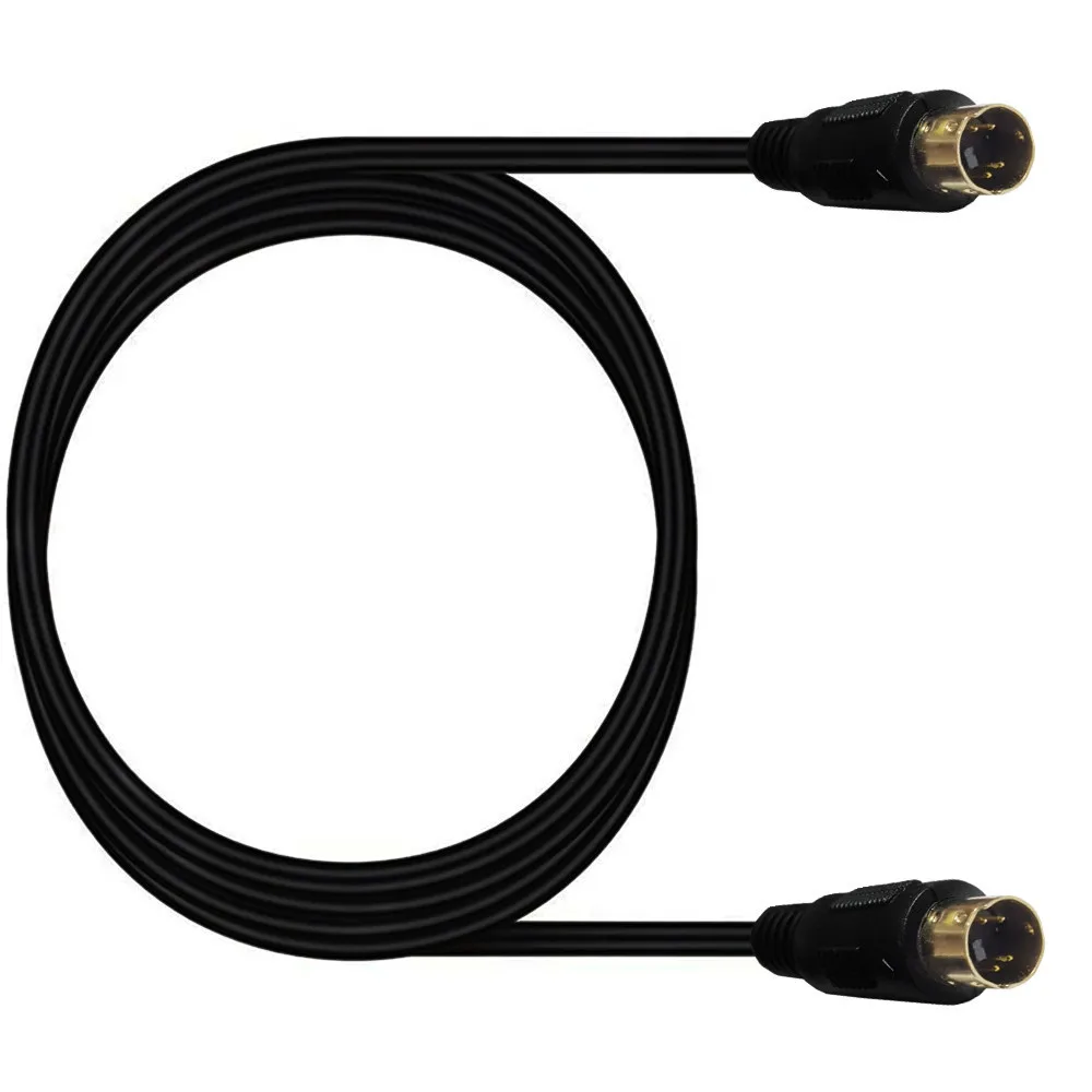 S-video Cable Mini DIN de 4 pines, conector macho a macho/hembra chapado en oro, Compatible con receptores DVD DSS, VCRs, DVRs/PVRs - imagen 3