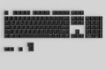 104 keycaps black