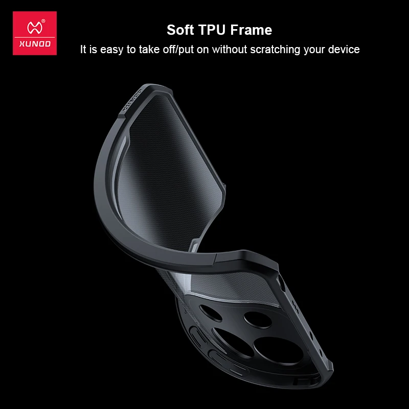 Xundd-funda trasera transparente para Xiaomi Poco X6 X5 Pro carcasa protectora de lujo a prueba de golpes, fundas de teléfono transparentes lisas - imagen 5