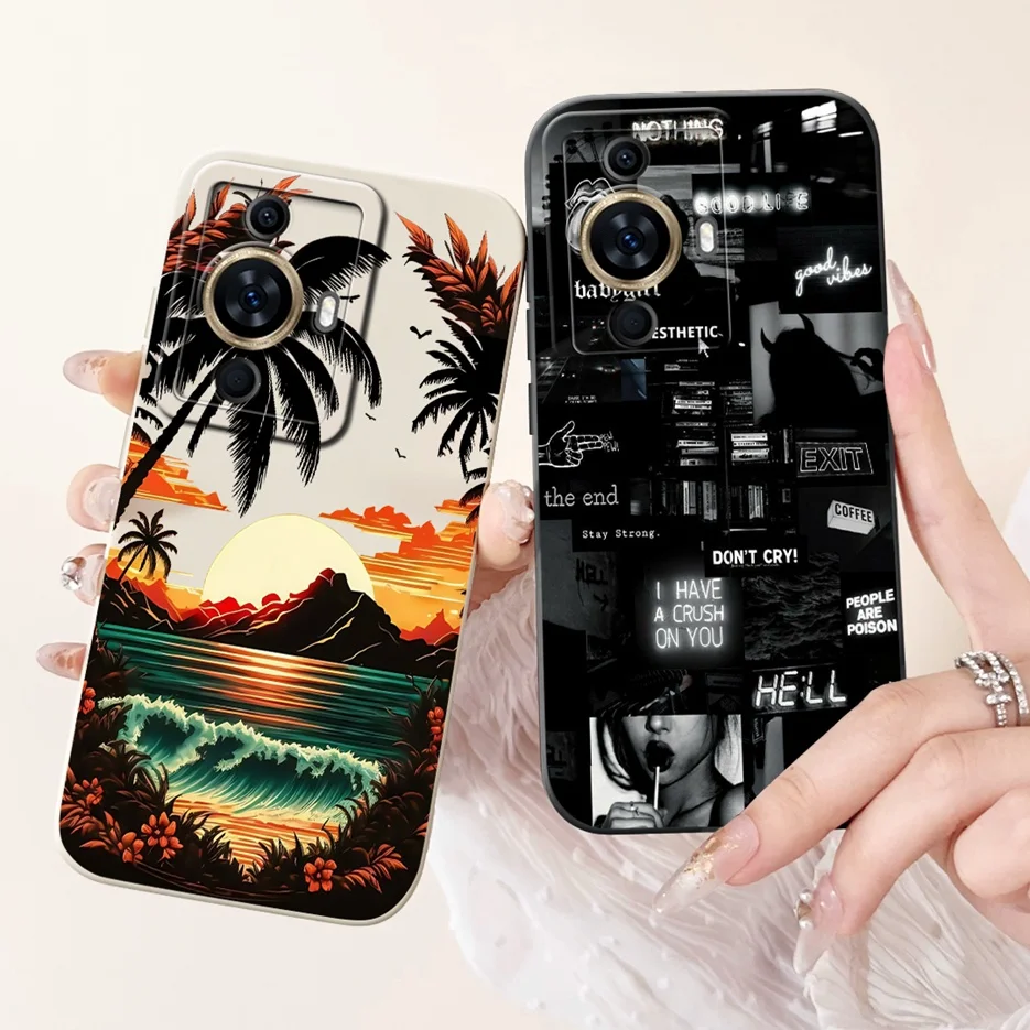 Para Huawei Nova 11 Pro funda Nova 11i MAO-LX9 funda pintada de lujo funda de teléfono suave de TPU para Huawei Nova 11 Ultra Nova11 Pro Fundas - imagen 2