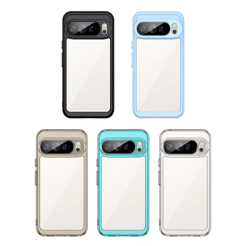 Para Google Pixel 10 Pro funda Pixel 10 Capas nuevo parachoques trasero a prueba de golpes transparente Multicolor Fundas Pixe 10 Pro XL - imagen 3