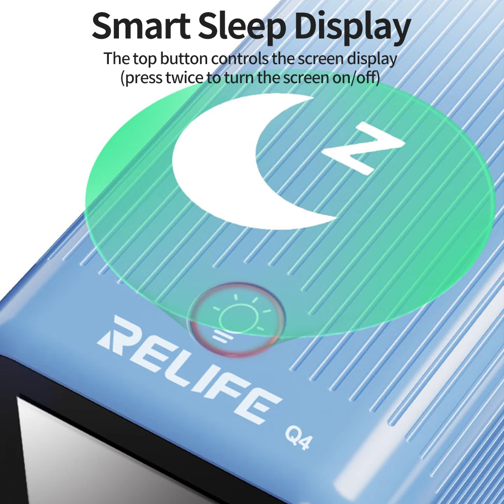 RELIFE Q4 72W cargador rápido inteligente de 6 puertos interfaz USB/TIPO PD QC para teléfonos móviles tabletas auriculares reparación herramientas de carga rápida - imagen 4