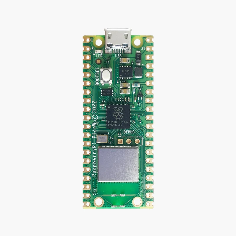 Raspberry Pi Pico W Original con placa de desarrollo WiFi inalámbrica, Pico o Pico H con cabezal de Pin, compatible con MciroPython/C++ - imagen 2
