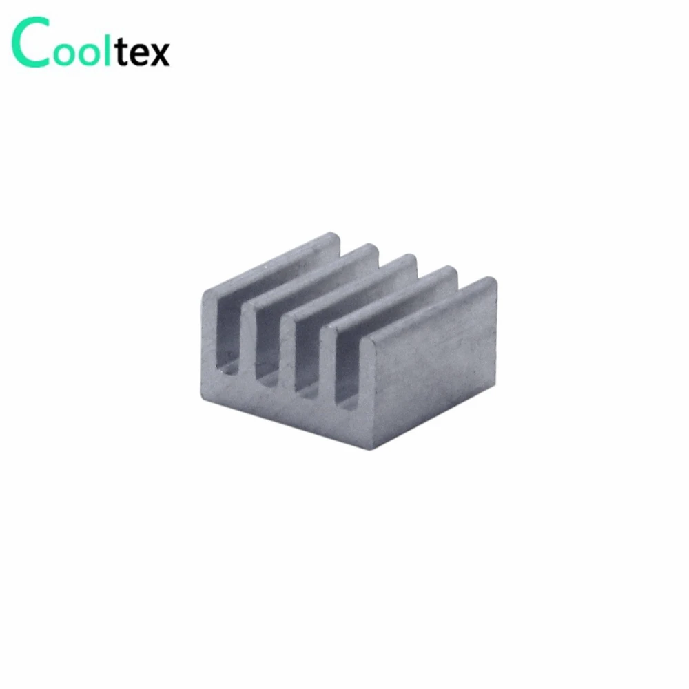 Disipador de calor de aluminio extruido, 50 Uds., 8,8x8,8x5mm, disipador de calor para Chip electrónico VGA RAM LED IC, refrigeración de radiador - imagen 3