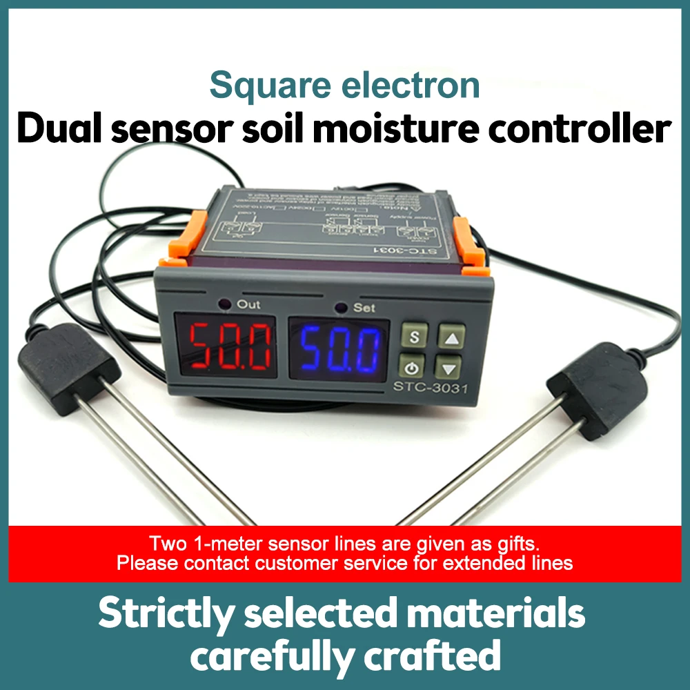 Sensor de humedad del suelo Detector de humedad con sonda resistente a la corrosión Salida de señal analógica digital para plantar